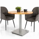 Mucola Möbelfuß Tischuntergestell 72CM Unterstellfuß Schreibtischbein Tischgestell, (Stück, 3-St), Kombinierbar mit einer Tischplatte Ihrer Wahl (Marmor, Granit, etc) silberfarben
