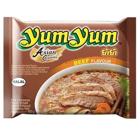 YumYum Instant Nudeln mit Rind Beef Geschmack 60g sättigend authentisch würzig