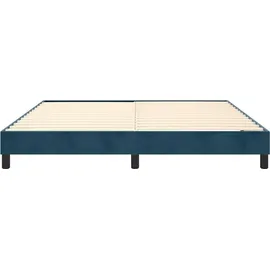vidaXL Boxspringbettgestell 160 x 200 cm Dunkelblau