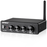 AIYIMA A01PRO Bluetooth 5.1 Audio Verstairker 100Wx2 Mini HiFi Verstarker 2.0 Kanal Klasse D TPA3116 Stereo Verstärker mit Bass-Mittelton-Höhenregelung