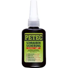 Petec Schraubensicherung hochfest Rot 50 g