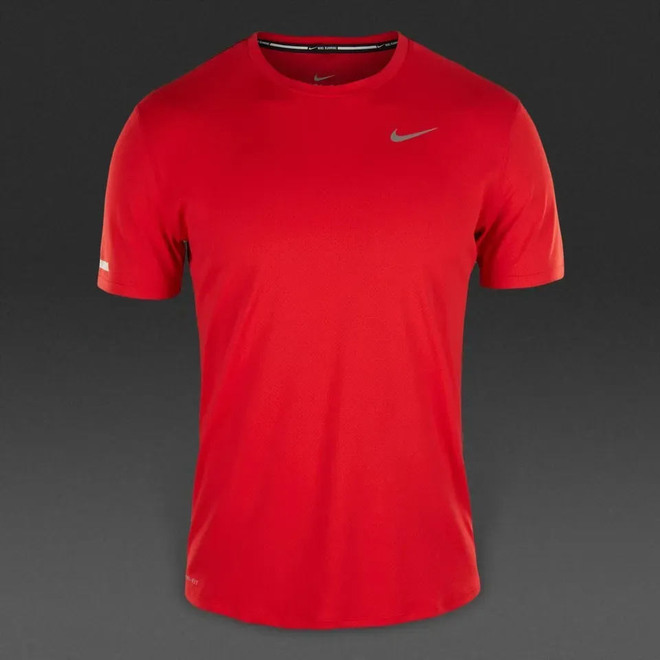 Nike Dri-Fit Contour SS -university red/reflective