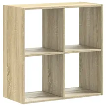vidaXL Bücherregal 68,5 x 32 x 68,5 cm Braun