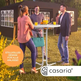 CASARIA Casaria® Stehtisch Ø80x110cm Weiß