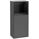 Villeroy & Boch Villeroy und Boch Finion Seitenschrank F500PDGK 41,8x93,6x27cm, links, Regal oben Black matt, Anthracite matt