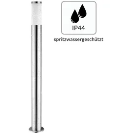 monzana Monzana® Außenleuchte mit Bewegungsmelder Edelstahl 100cm IP44 Wetterfest E27 Außen Garten Beleuchtung Wegeleuchte Outdoor Säule Modern Silber