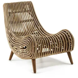 Sessel aus Rattan Beige