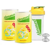 Almased Original – 2er Bundle + Shaker – 2x 500g - Eiweißshake zur Gewichtsreduktion – aktiviert den Stoffwechsel – 20 Portionen
