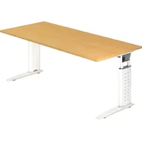 Hammerbacher Schreibtisch UNDA 19 Buche / Weiß