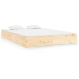 vidaXL Massivholzbett 160 x 200 cm Braun