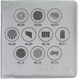 Kaiser Nanlite Gobo-Set 1 AS-GB-FZ60-SET1, bestehend aus Gobo NL05 - NL14, für 3760 und 3761