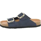 Piece of Mind Comfort Pantoletten Ergonomisches Fußbett, pflanzlich gegerbtes Nubuk Leder, Äußerst bequemes Laufen