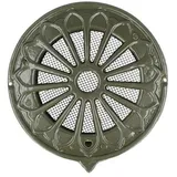 MS Beschläge - Aluminiumgitter Vintage Abluftgitter Anschlusstutzen Lüftungsgitter Grün 150mm