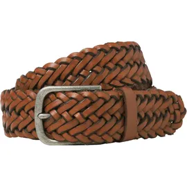 JACK & JONES Herrengürtel Leder 100 cm braun