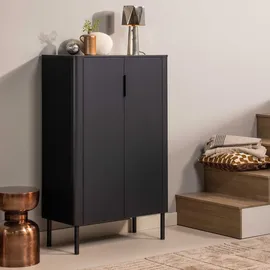 Woood Gunnar Schrank 135 x 85 x 39 cm Schwarz