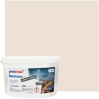 Preismaxx Mattlatex urban colors, bunte Wandfarbe, beige, perlbeige, pearl beige 5L