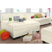 DOMO collection Ecksofa »Norma L-Form«, wahlweise mit Bettfunktion, beige