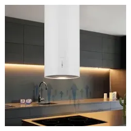 Klarstein Bolea Inselhaube 38 cm Weiß