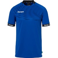 Kempa Wave 26 Shirt Herren Jungen Sportshirt Kurzarm T-Shirt Funktionsshirt Handball Gym Fitness Trikot - elastisch und atmungsaktiv, Royal/Marine, L