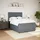 vidaXL Boxspringbett 140 x 200 cm Dunkelgrau
