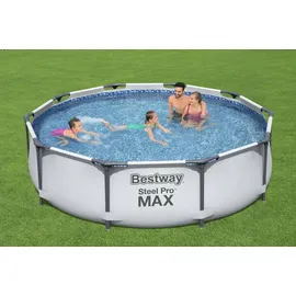 BESTWAY Steel Pro Max Frame Pool 305 x 76 cm lichtgrau