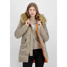 Alpha Industries Winterjacke ALPHA INDUSTRIES "N-3B VF 59 Vintage Fit W", Damen, Gr. XS, beige (vintage sand), Obermaterial: 100% Nylon. Futter: 100% Nylon. Füllung: 100% Polyester, Jacken Winterjacke