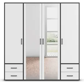 Rauch Drehtürenschrank VOYAGER 187 x 194 x 53 cm Grau