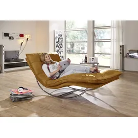 W.Schillig Relaxliege daily dreams Polyester 95 x 85 x 169 cm gelb mit Kissen
