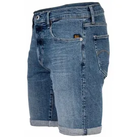 G-Star Herren Jeansshorts - 3301 Slim Short , Stretch Denim, Jeans, kurz Blau 35W