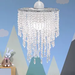 Decken Pendel Leuchte Kristall Design Hänge Lampe Kinder Zimmer Beleuchtung klar im Set inkl. LED Leuchtmittel