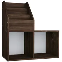 vidaXL Kinderregal Räuchereiche 71 x 30 x 78,5 cm Spanplatte braun