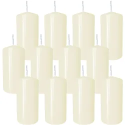 GASTRO 12 Stumpen Kerzen 60x120mm creme