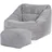 I.C.O.N. icon Sitzsack, Hellgrau, Textil, 340 L, 1-Sitzer, Freiform, 97x73x84 cm, Hergestellt in Deutschland, Oeko-Tex® Standard 100, Reach, Wohnzimmer, Hocker, Sitzsäcke, XXL Sitzsäcke