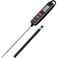 ThermoPro TP516 Digitales Fleischthermometer Bratenthermometer Küchenthermometer mit Langer Batterielaufzeit Thermometer Küche mit Hülle, für Braten, Baby-Ernährung