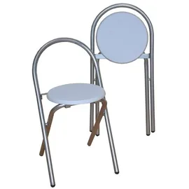 moebel-direkt-online MDF Klappstuhl 38 x 39 x 66 cm weiß 2er Set