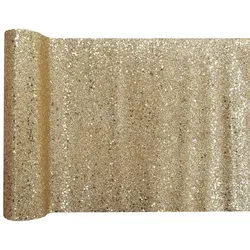 Tischläufer gold glitzer 3 m x 28 cm