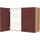 Nobilia Hängeschrank Easytouch 90 x 37,2 x 72 cm Rot
