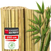 Noor Sichtschutzmatte 150 x 250 cm Beige Bambus