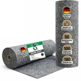 STAHLMANN® Malervlies [1 x 50 m] – Abdeckvlies & Abdeckfolie [180g pro qm2] für Malerarbeiten – rutschfest & saugstark – Bodenabdeckung für Renovierung, Umzug - Malerrolle (4)