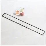 SaniteModar Duschrinne 50cm, Befliesbar Duschrinne mit 360° Siphon Geruchsstop und Haarfilter, Edelstahl Bodenablauf