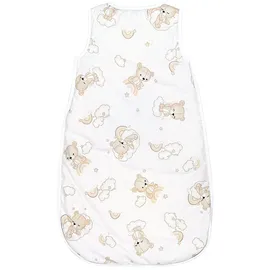 TupTam Schlafsack Wattiert" Gr. 56, bären auf wolken und regenbögen, Schlafsäcke, Baby, L: 62cm, Obermaterial: 100% Baumwolle CO., L:62cm