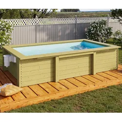 Karibu Gartenpool-Set - naturfarben