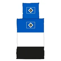 Hamburger SV Bettwäsche 2023 Blau/Weiß/Schwarz Unisex 80