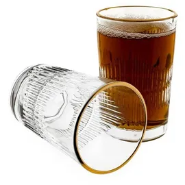 COFI Riffle-Design Wassergläser Set 12-tlg. 0,15 l