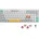 Air96 Mechanische Tastatur Kabellos mit niedrigem Profil 100 Tasten RGB Hot-Swap Tastatur unterstützt 2 4GHz Wireless/Bluetooth/USB-C für PC/Laptop/Windows/Mac-White Gateron Red Switch