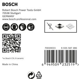 Bosch HEX-9 HardCeramic Fliesenbohrer-Set 6 mm 5 Stück