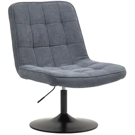 Svita Cocktailsessel Henry Cord 62,5 x 102 x 70 cm Grau höhenverstellbar, drehbar, gepolstert