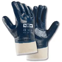 teXXor Nitril-handschuhe 233911 Gr.11 Vollbeschichtet, Beige/blau - Texxor