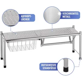 Wenko Spülbeckenregal Expando 69-116 x 27 x 21 cm Chrom