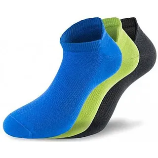 Lenz Performance Sneaker Tech Sokken, zwart-grijs-blauw, 35 36 37 38 Voorman